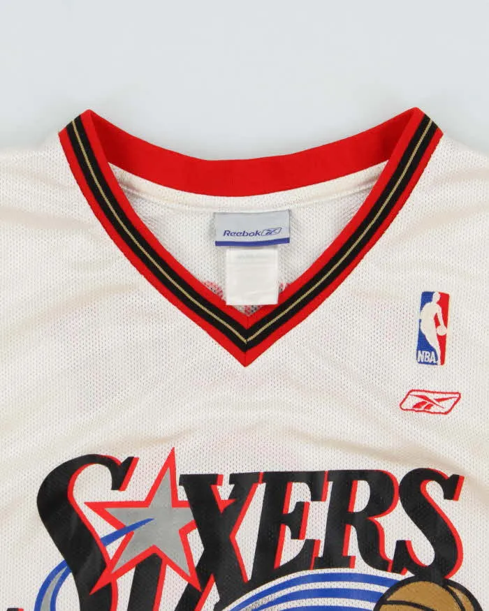 Vintage 2003 Reebok Philadelphia 76ers Allen Iverson #3 Sixers NBA Home Basketball Jersey - L sold by Rokit product image thumbnail 5