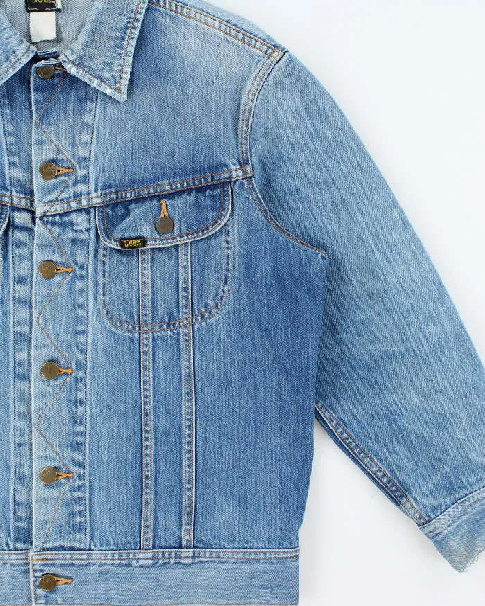 Vintage 1980s Lee Women's Light Wash Denim Trucker Jacket - M sold by Rokit product image thumbnail 3