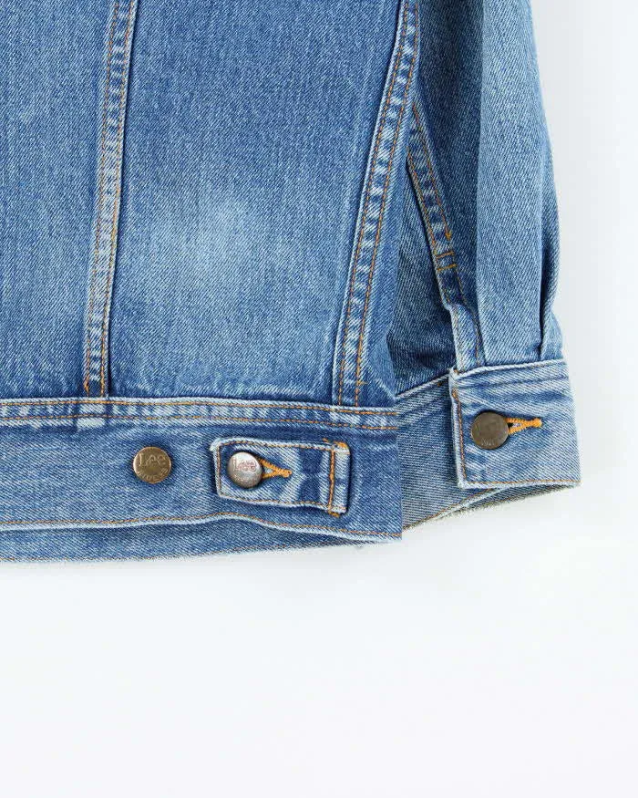 Vintage 1980s Lee Women's Light Wash Denim Trucker Jacket - M sold by Rokit product image thumbnail 4