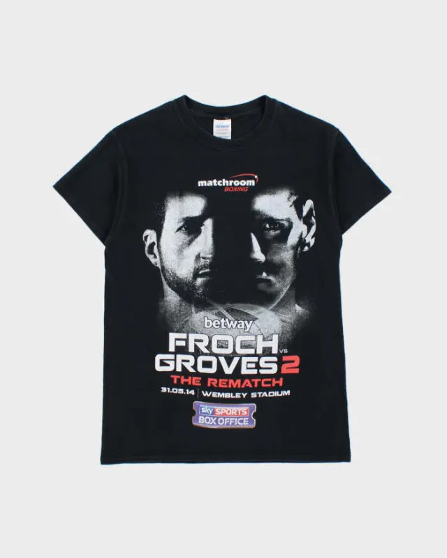 2014 Matchroom Boxing Froch vs Groves 2 The Rematch Heavyweight Crewneck T-Shirt - S made by Rokit