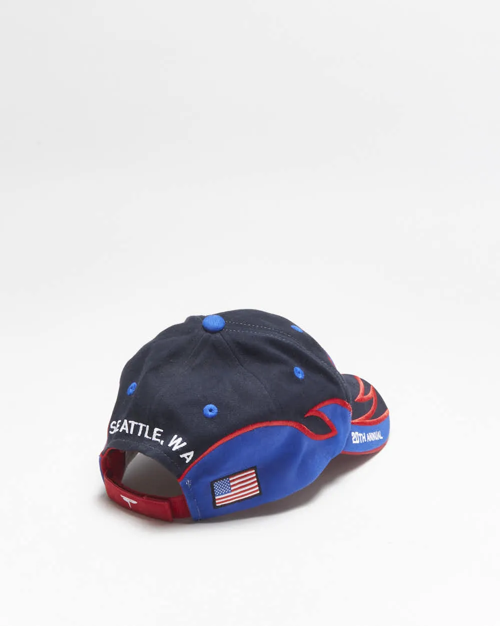 Vintage 2007 Y2K NHRA National Schuck's 20th Annual Embroidered Canvas Velcro Baseball Cap - OS sold by Rokit product image thumbnail 2