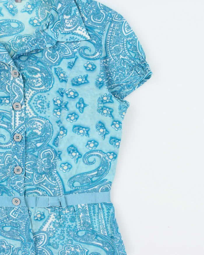 Vintage Y2k 2000s Thomo Paisley Pattern Blouse - M sold by Rokit product image thumbnail 3