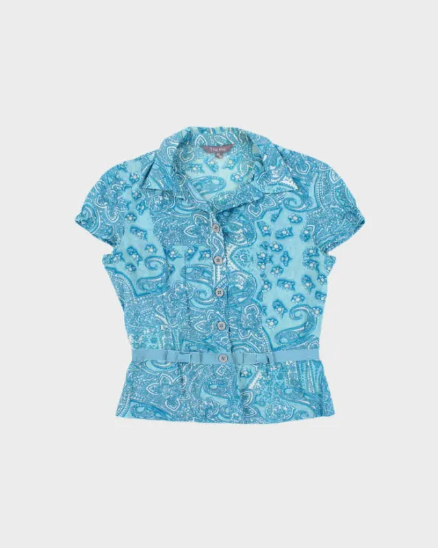 Vintage Y2k 2000s Thomo Paisley Pattern Blouse - M made by Rokit