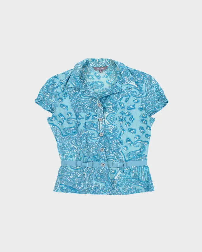 Vintage Y2k 2000s Thomo Paisley Pattern Blouse - M sold by Rokit