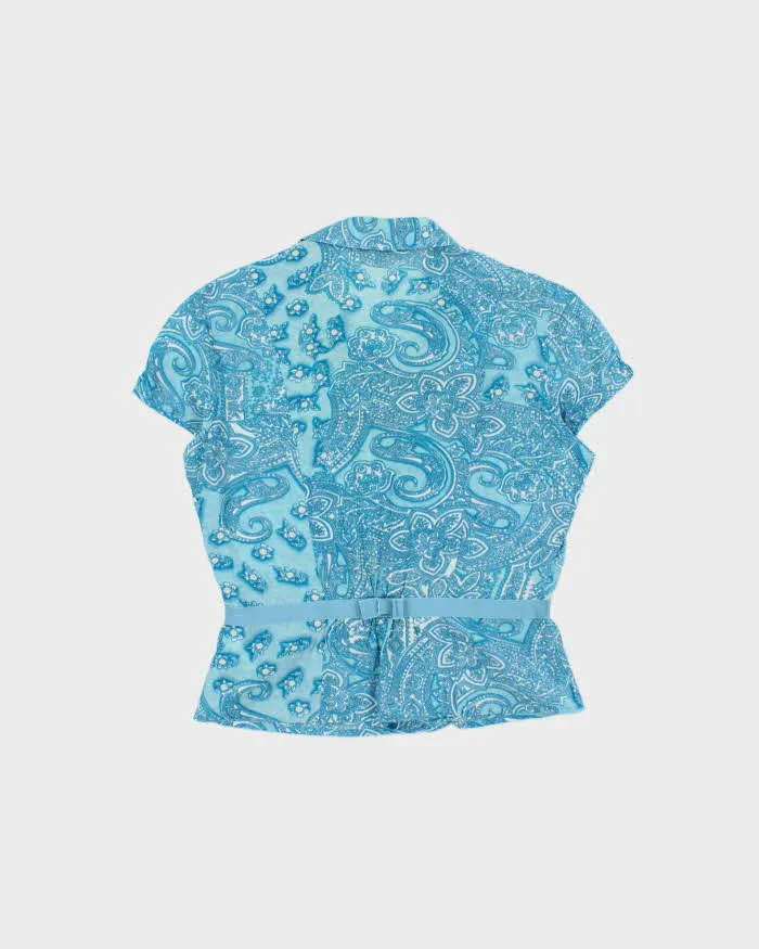 Vintage Y2k 2000s Thomo Paisley Pattern Blouse - M sold by Rokit product image thumbnail 2