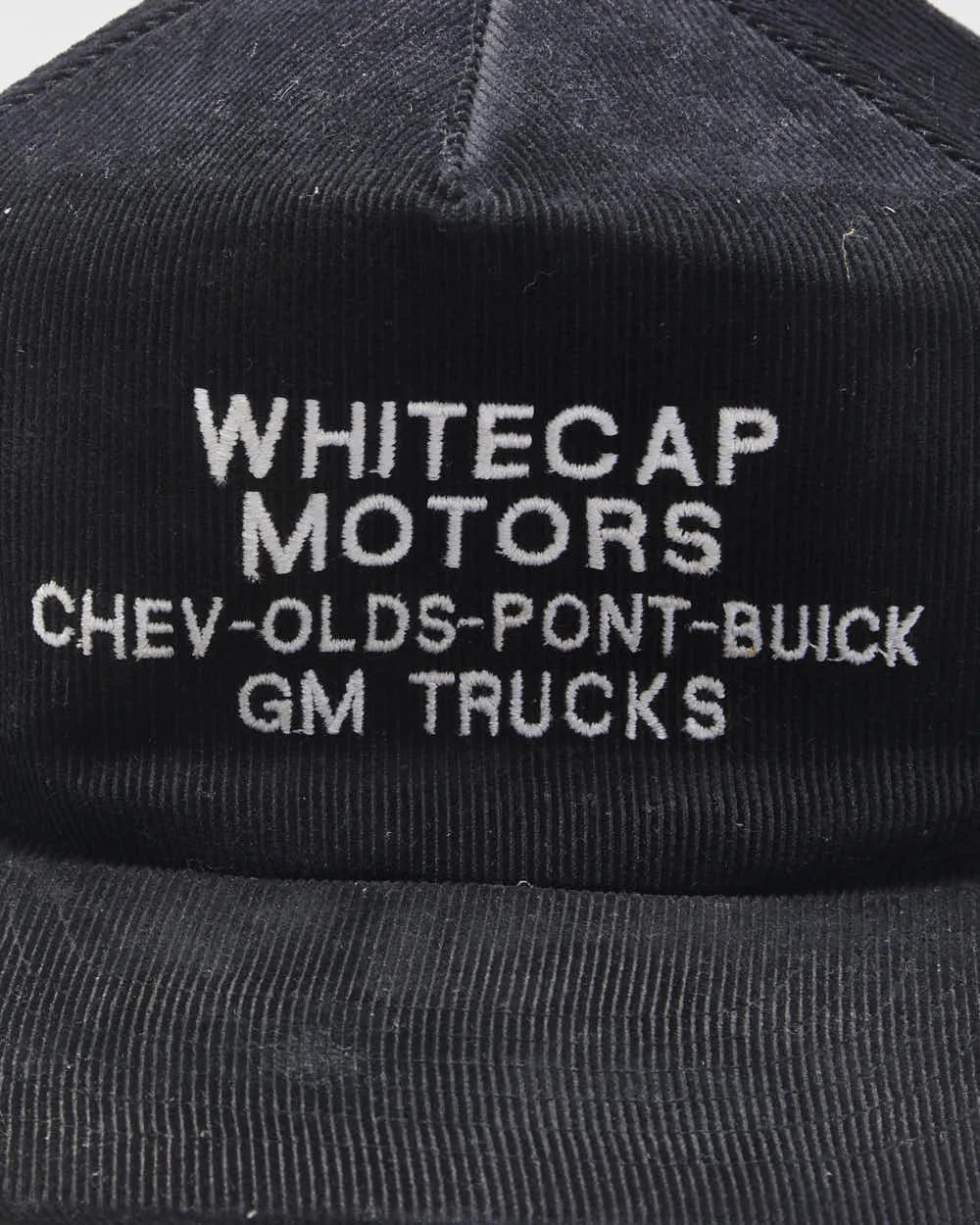 Vintage 1990s WhiteCap Motors Embroidered Corduroy Flat Brim AJM Snapback - OS sold by Rokit product image thumbnail 3