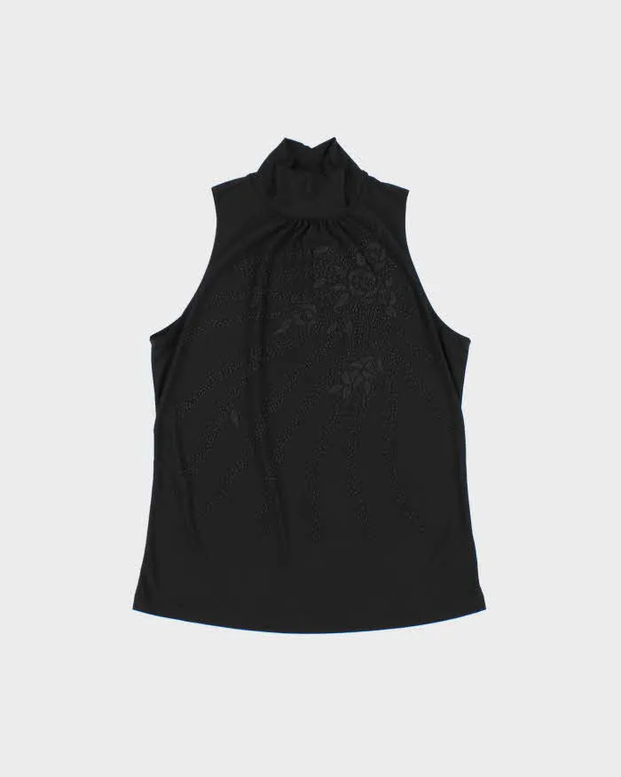 Vintage Y2k 2000s Bleeker & McDougal Beaded High Neck Top - S sold by Rokit