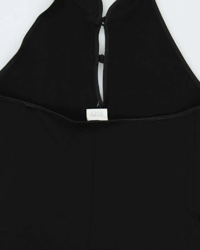 Vintage Y2k 2000s Suzy High Neck Cut-out Slinky Dress - M sold by Rokit product image thumbnail 5