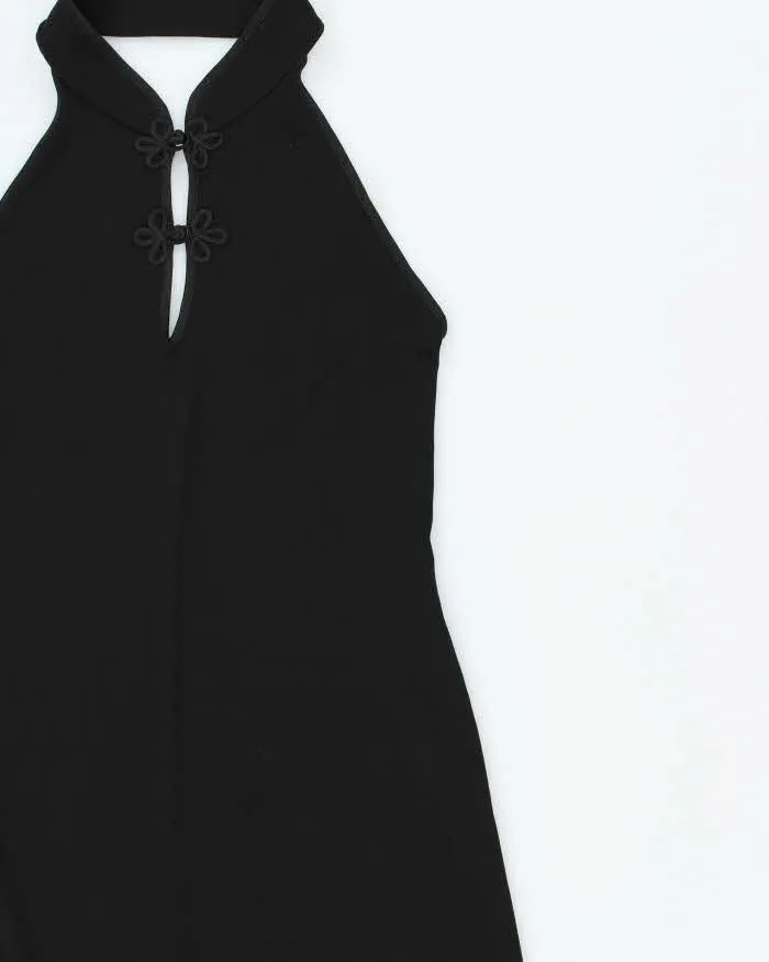 Vintage Y2k 2000s Suzy High Neck Cut-out Slinky Dress - M sold by Rokit product image thumbnail 3