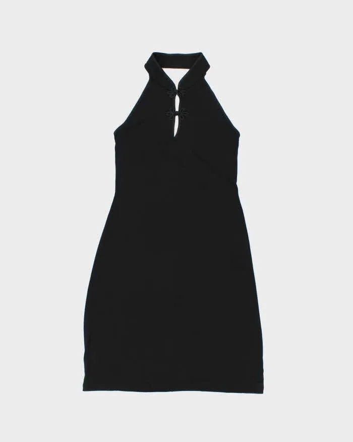 Vintage Y2k 2000s Suzy High Neck Cut-out Slinky Dress - M sold by Rokit