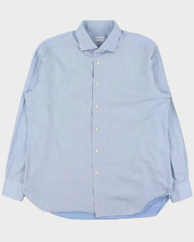 Vintage Ermenegildo Zegna Striped Regular Fit Long Sleeve Shirt - XXL made by Ermenegildo Zegna