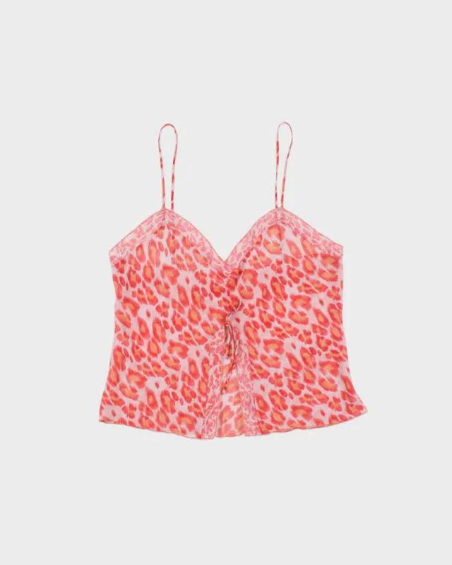 Vintage Y2k 2000s Josie Natori Leopard Print Mesh Cami - M made by Rokit