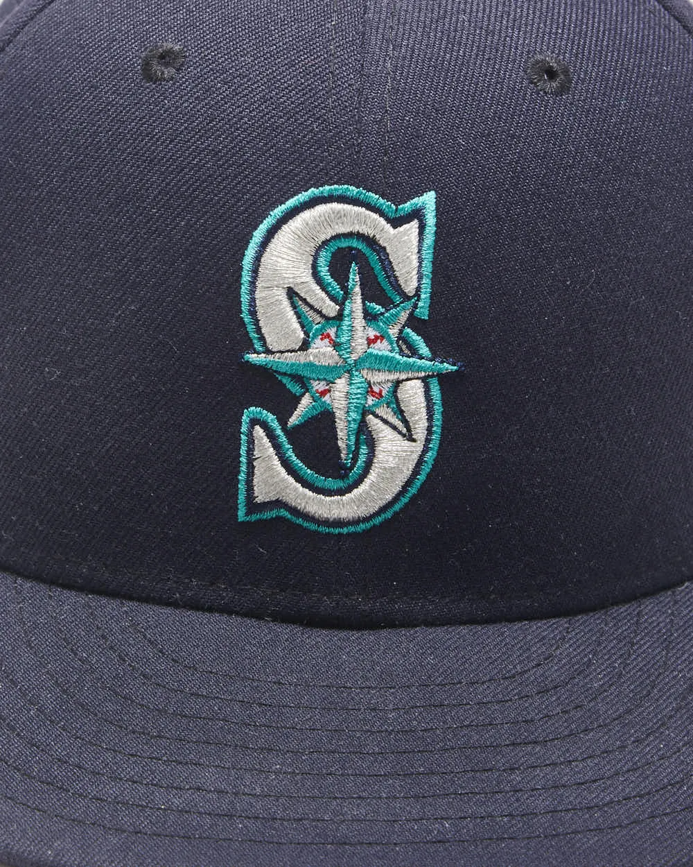 Vintage New Era 59Fifty Seattle Mariners Navy MLB On-Field Fitted Baseball Cap - 7 1/8 sold by Rokit product image thumbnail 3
