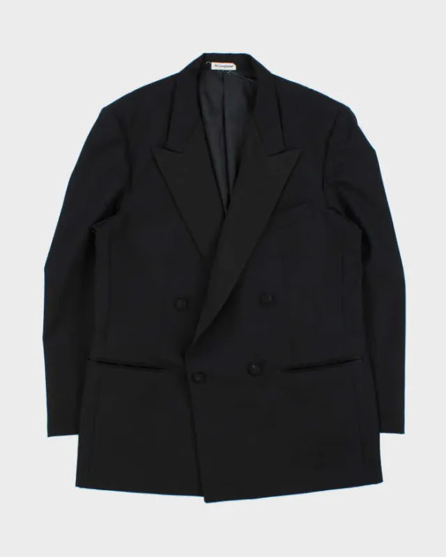Vintage 1980s Yves Saint Laurent Wool Double Breasted Blazer - L made by Yves Saint Laurent
