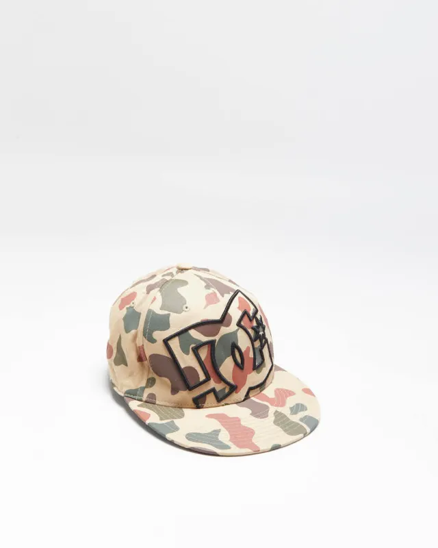 Vintage DC Shoe Co Duck Camo Canvas Embroidered 210 Fitted Baseball Cap - L made by Rokit
