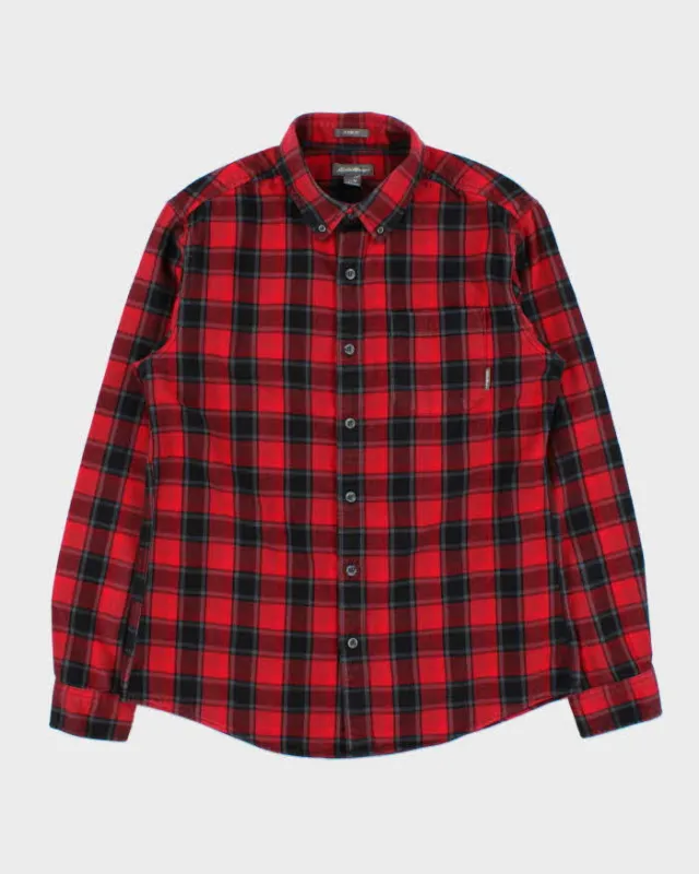 Vintage Eddie Bauer Plaid Classic Fit Long Sleeve Flannel Shirt - M made by Eddie Bauer