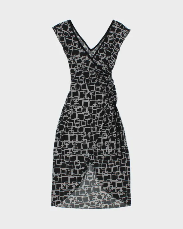 Vintage Y2k 2000s Le Chateau Ruched Side Wrap Style Mini Dress - XS made by Rokit