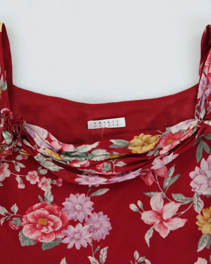 Vintage 2000s Precis Floral Silk Rosette Top- S sold by Rokit product image thumbnail 5