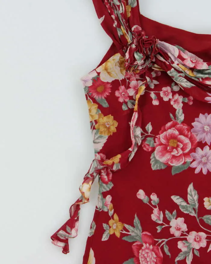 Vintage 2000s Precis Floral Silk Rosette Top- S sold by Rokit product image thumbnail 4