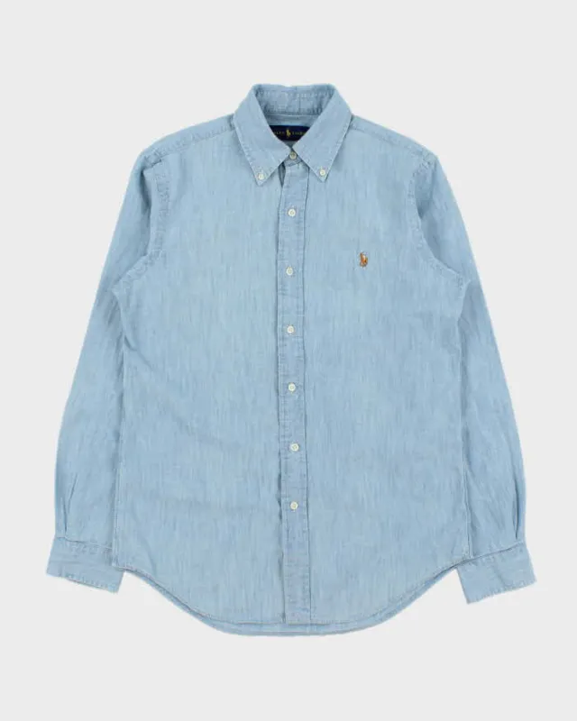 Vintage Polo Ralph Lauren Chambray Denim Long Sleeve Shirt - S made by Ralph Lauren