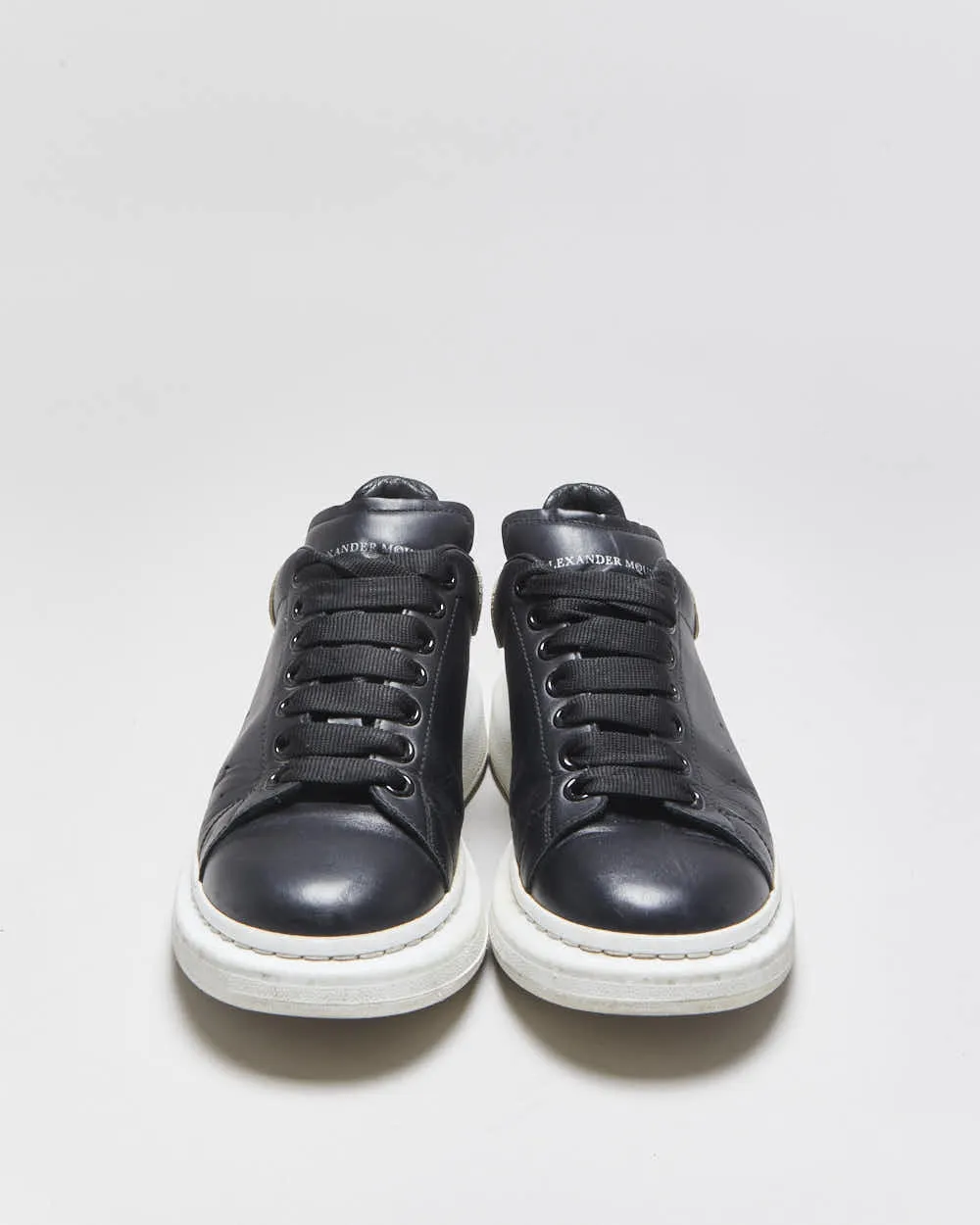 2021 Alexander Mcqueen Black Leather Oversized 'Larry' Trainers - UK7 sold by Rokit product image thumbnail 3