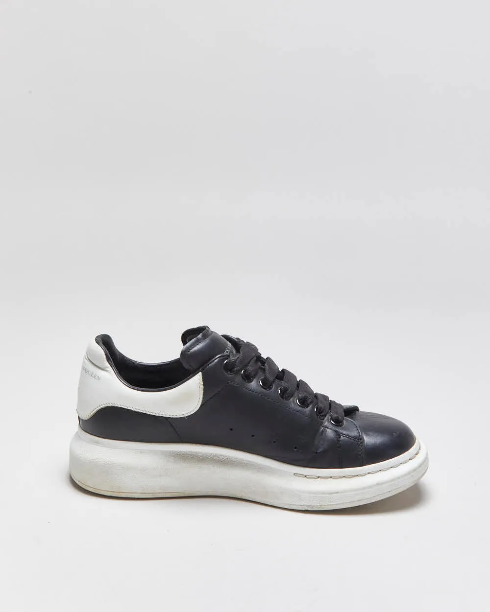 2021 Alexander Mcqueen Black Leather Oversized 'Larry' Trainers - UK7 sold by Rokit product image thumbnail 2