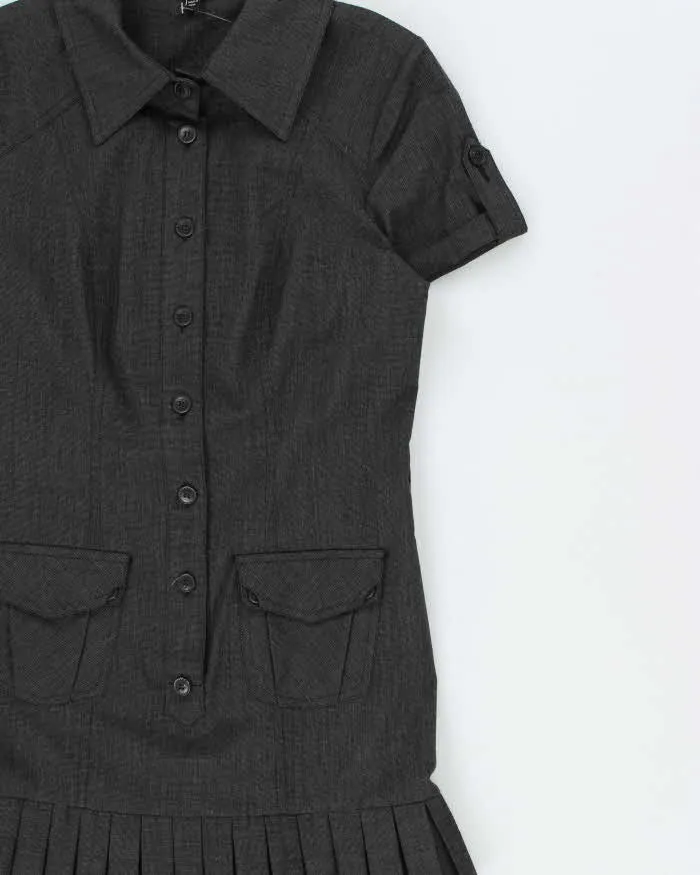 Vintage Y2k 2000s Le Chateau Button-up Drop Waist Mini Dress - S sold by Rokit product image thumbnail 3