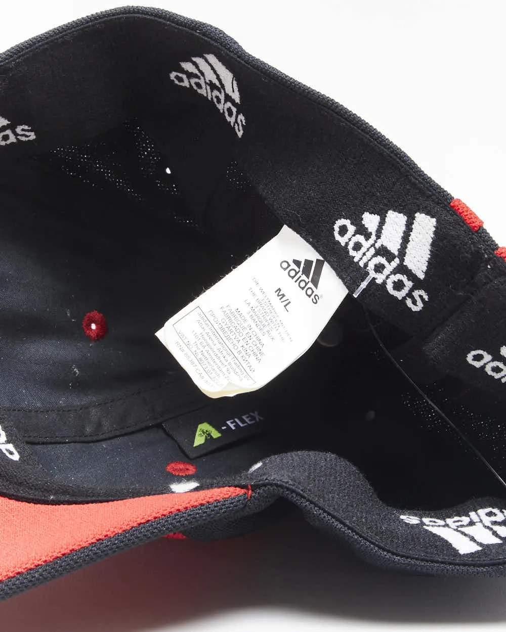 Vintage Y2K 00s Adidas AC Milan FC A-Flex Baseball Cap - M/L sold by Rokit product image thumbnail 4