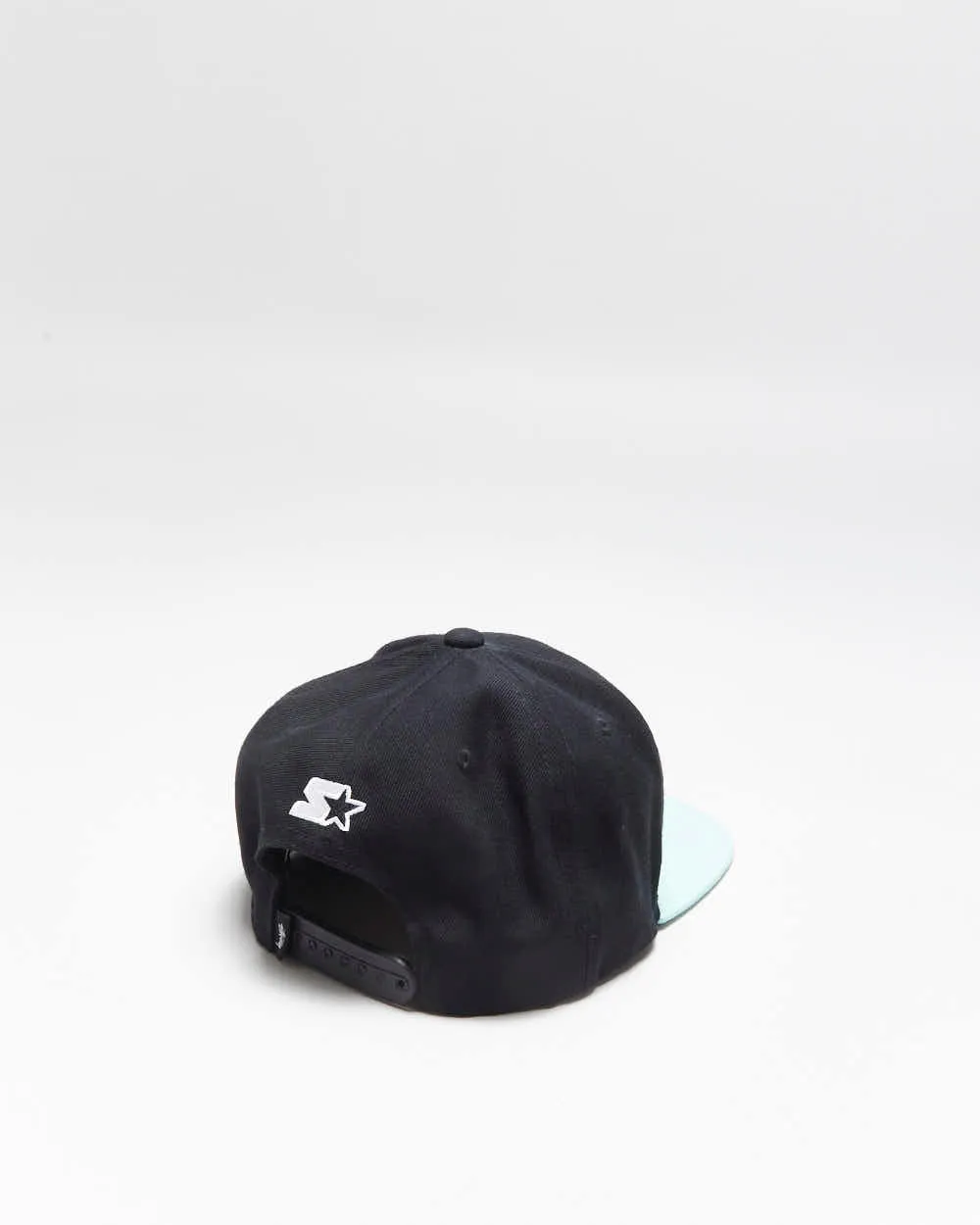 Vintage Starter x Stussy Wool Blend Embroidered Teal Snapback - OS sold by Rokit product image thumbnail 2