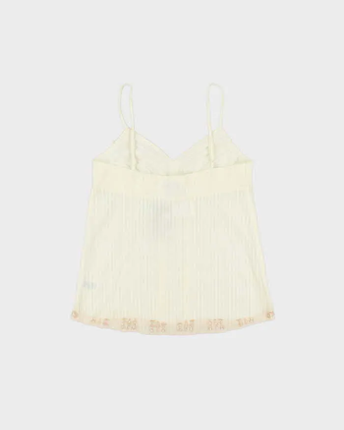 DSWT Y2k 2000s Guess Beaded Cotton Cami - S sold by Rokit product image thumbnail 2