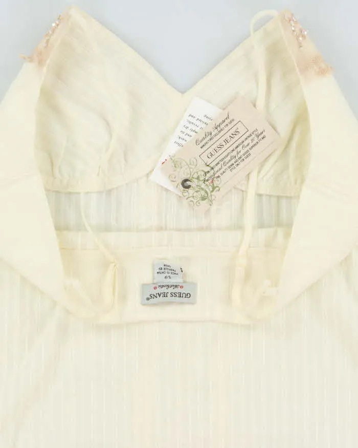 DSWT Y2k 2000s Guess Beaded Cotton Cami - S sold by Rokit product image thumbnail 5