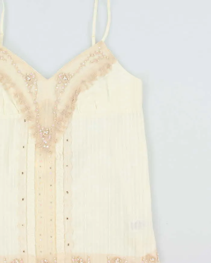 DSWT Y2k 2000s Guess Beaded Cotton Cami - S sold by Rokit product image thumbnail 3