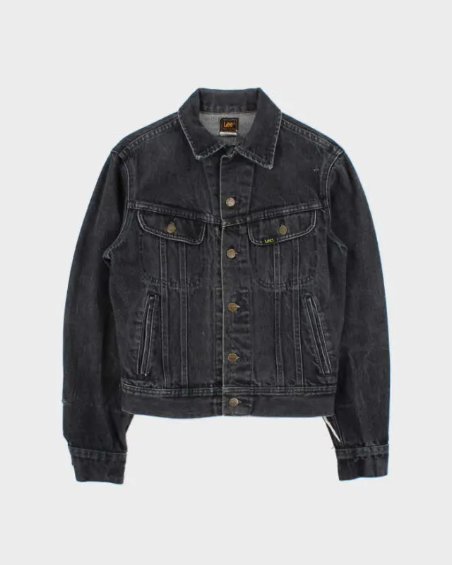Vintage 1986 Lee Riders 220 Union Made In USA Distressed Denim Trucker Jacket - XS made by Lee