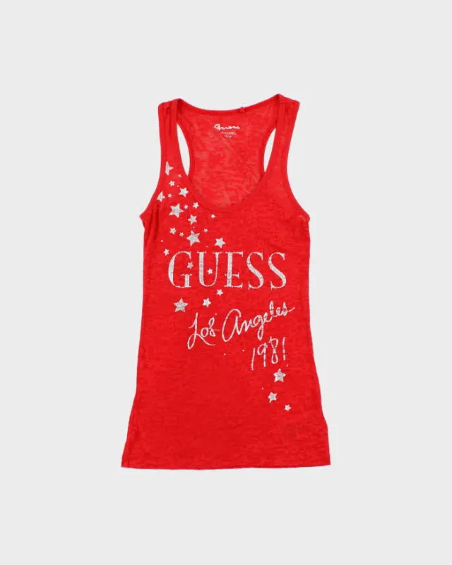Vintage Y2k 2000s Guess Jeans Sheer Vest Top - XS made by Guess