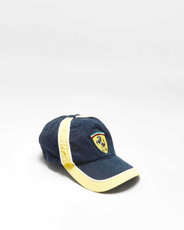 Vintage Y2K 2000 Ferrari SF Embroidered Canvas Velcro Baseball Cap - OS made by Ferrari