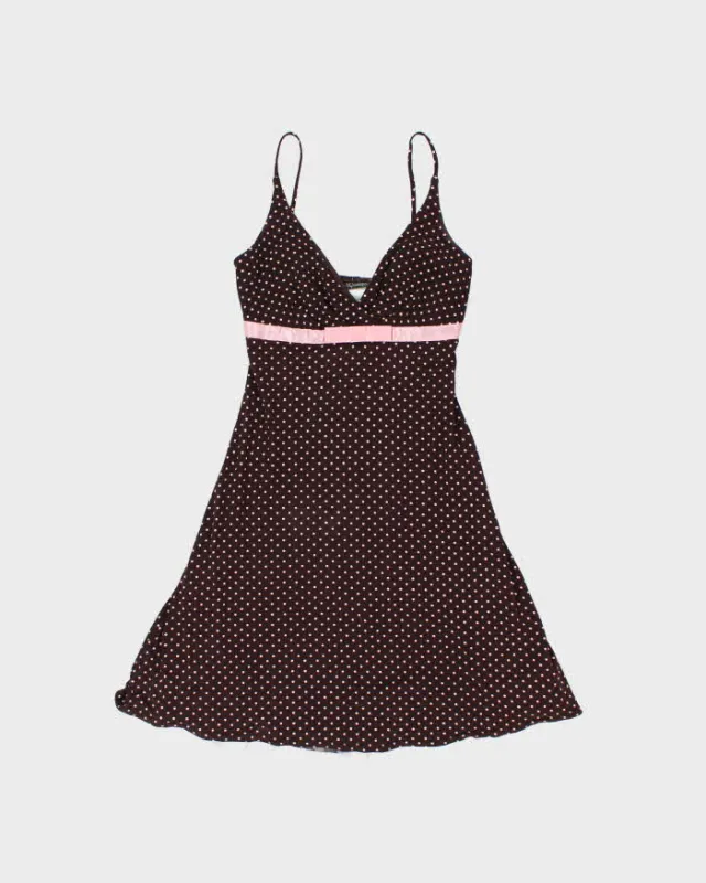 Vintage Y2k 2000s City Triangles Polka Dot Tutu Hem Dress - M made by Rokit