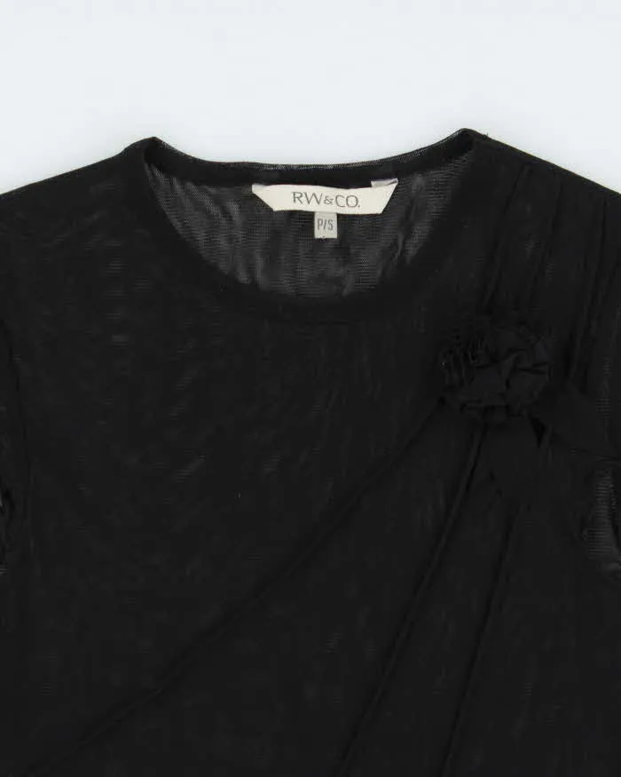 Vintage Y2k 2000s RW&Co Mesh Rosette Top - S sold by Rokit product image thumbnail 5
