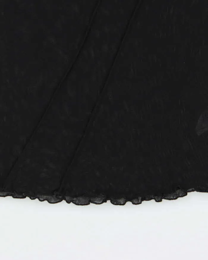 Vintage Y2k 2000s RW&Co Mesh Rosette Top - S sold by Rokit product image thumbnail 4