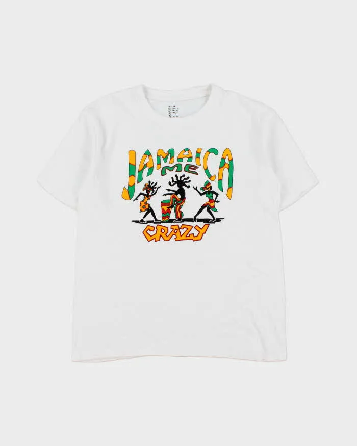 Vintage 00s 'Jamaica Me Crazy' Graphic Novelty Crewneck T-Shirt - S sold by Rokit
