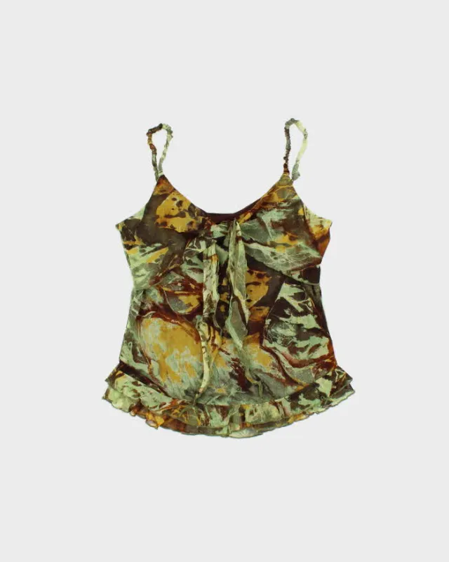 Vintage Y2k 2000s Danier Lined Mesh Top - M made by Rokit