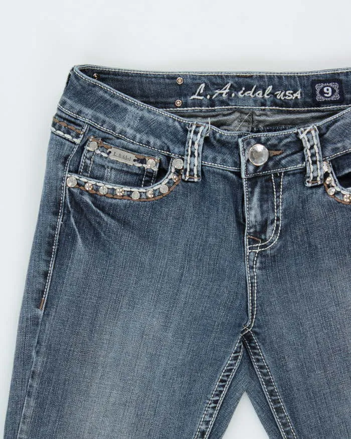 VIntage Y2k 2000s LA Idol USA Rhinestone Bootcut Jeans - W31 L32 sold by Rokit product image thumbnail 3