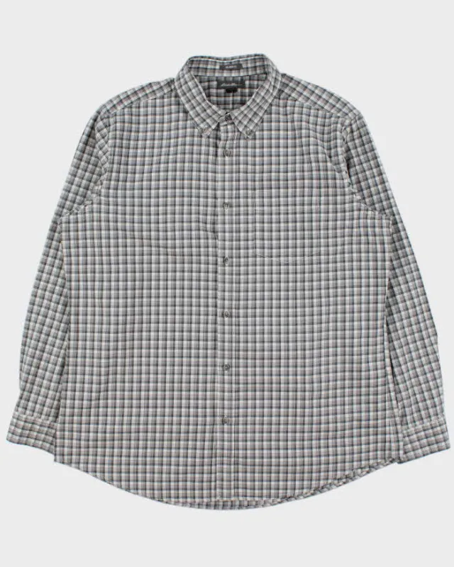 Vintage Eddie Bauer Long Sleeve Check Shirt - L made by Eddie Bauer