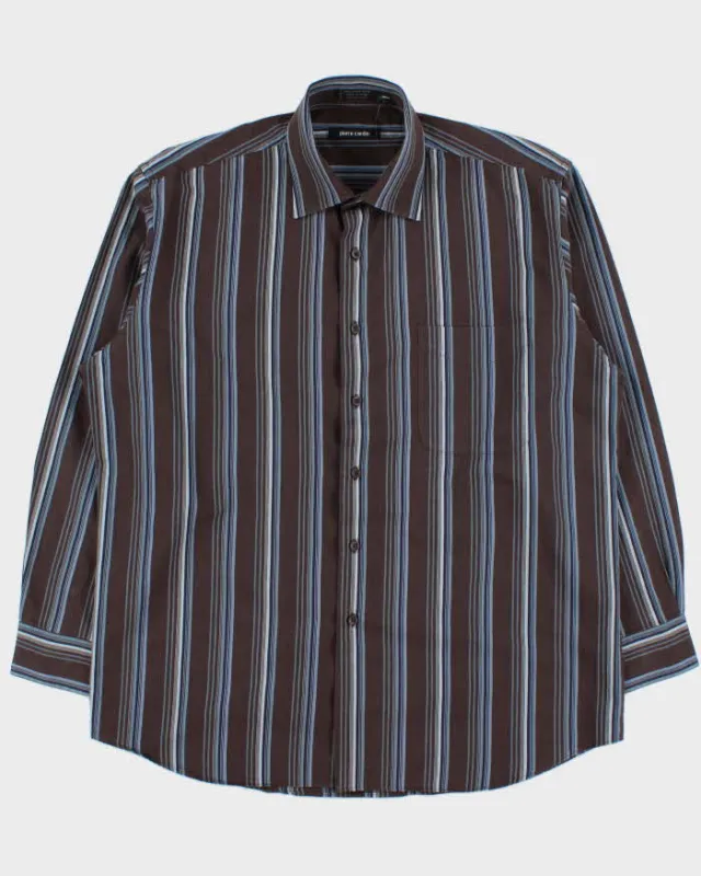 Vintage 1990s Pierre Cardin Stripe Long Sleeve Shirt - XXL made by Pierre Cardin