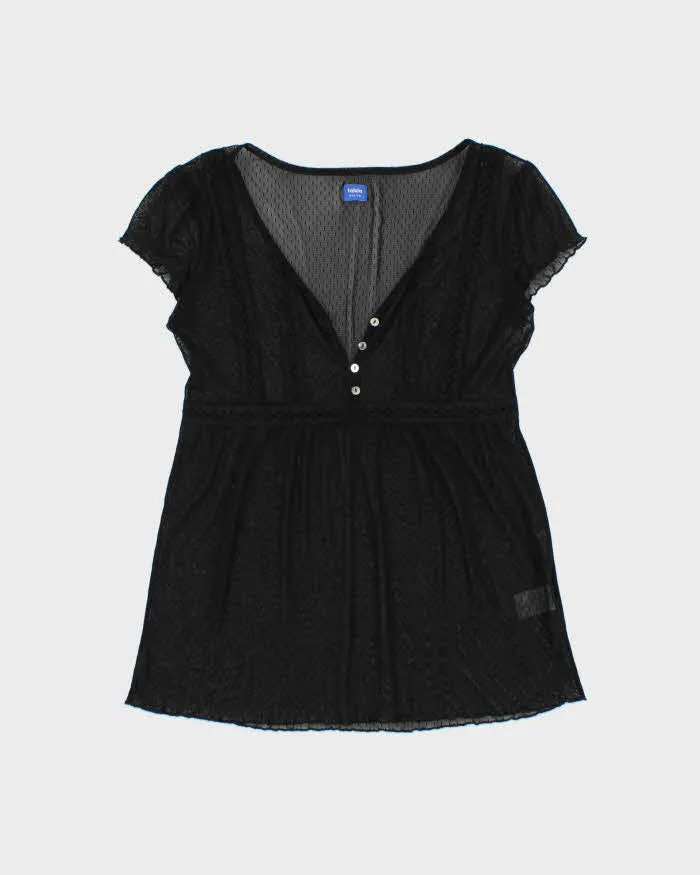 Vintage Y2k 2000s Talula Mesh Blouse - M sold by Rokit