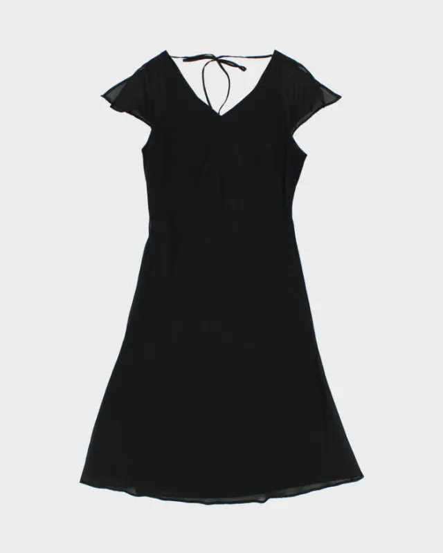 Vintage Y2k 2000s Esprit Tie Back Lined Mesh Dress - M made by Rokit
