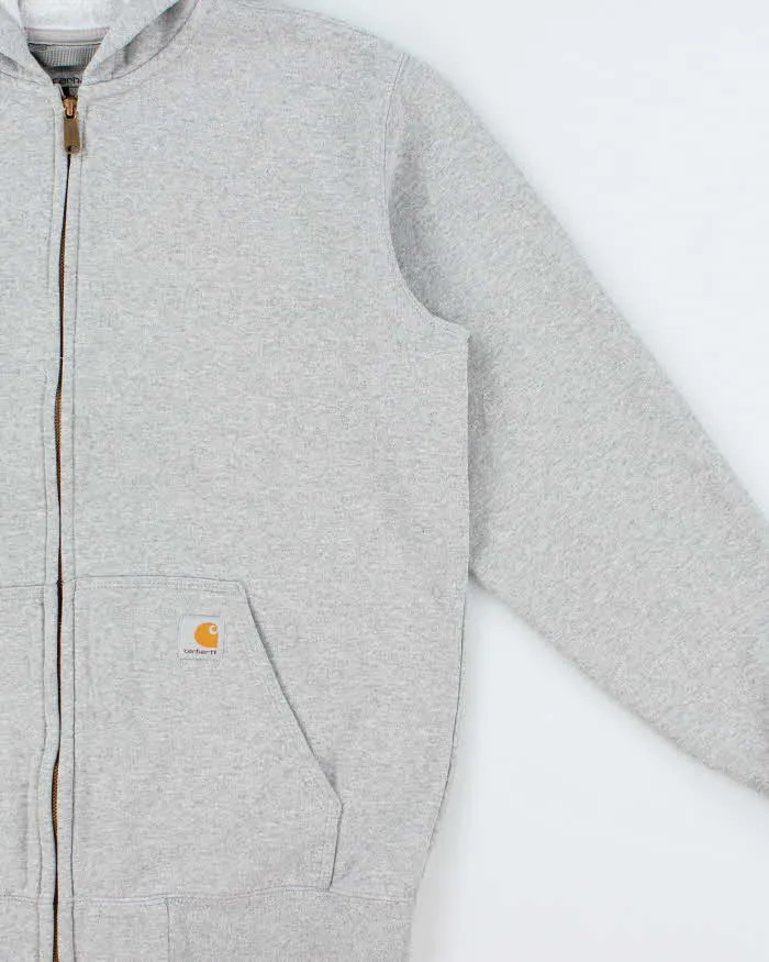 Vintage Carhartt Marl Grey Midweight Loose Fit Zip-Up Hoodie - M sold by Rokit product image thumbnail 3