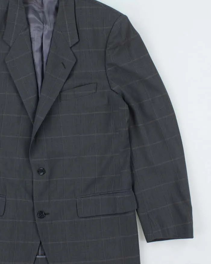 Vintage 1980s Yves Saint Laurent Check Wool Single Breasted Blazer - M sold by Rokit product image thumbnail 3