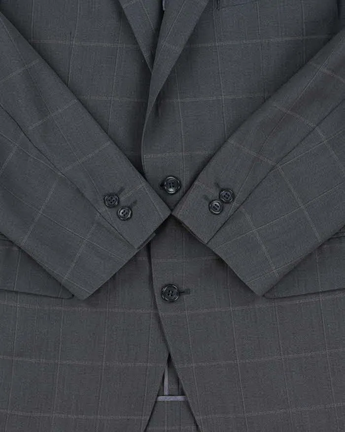 Vintage 1980s Yves Saint Laurent Check Wool Single Breasted Blazer - M sold by Rokit product image thumbnail 4