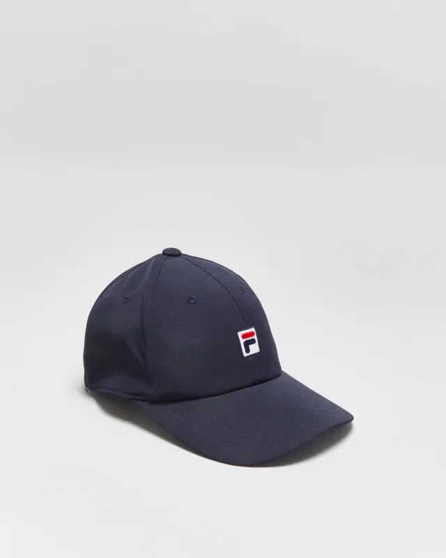Vintage Y2K 00s Fila Italian Heritage Navy Embroidered Baseball Cap - M/L made by Fila