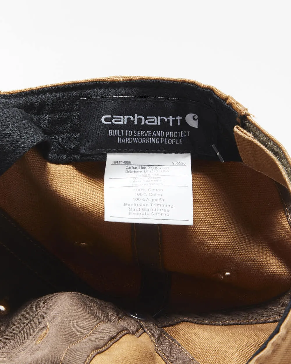 DS Vintage Carhartt Force Odessa Tan Canvas Velcro Baseball Cap - OS sold by Rokit product image thumbnail 4